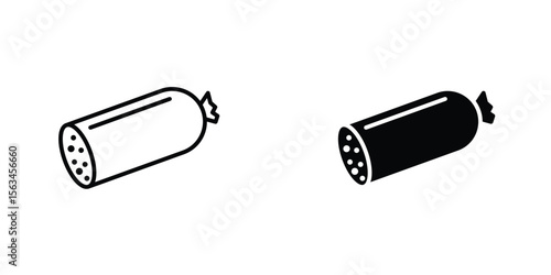 Salami icon symbol logo graphic design element. EPS10