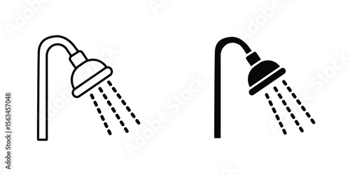 Shower Head icon symbol logo graphic design element. EPS10