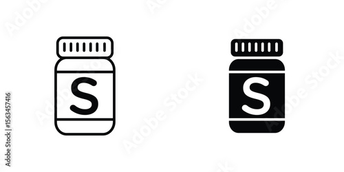 Solvent icon symbol logo graphic design element. EPS10
