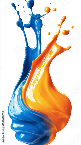 Expressive vertical abstract artwork for phones