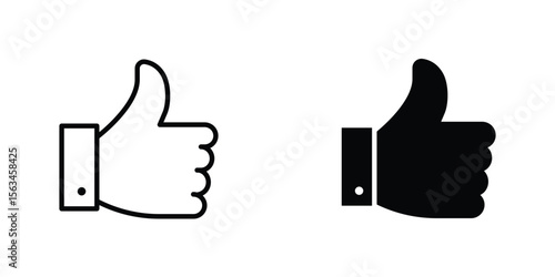 Thumb up icon symbol logo graphic design element. EPS10