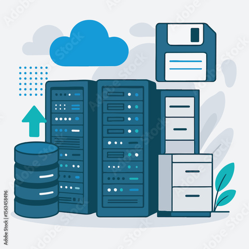 Cloud computing technology with 3D server racks in a datacenter network