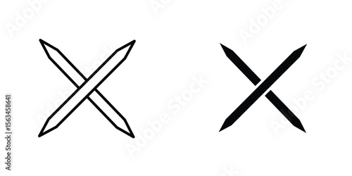 Toothpick icon symbol logo graphic design element. EPS10