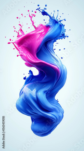 Modern artistic paint splash for mobile