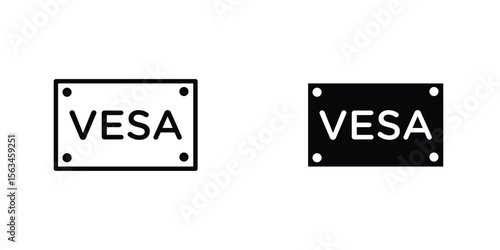 Vesa icon symbol logo graphic design element. EPS10