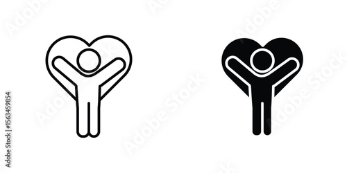 Wellness icon symbol logo graphic design element. EPS10