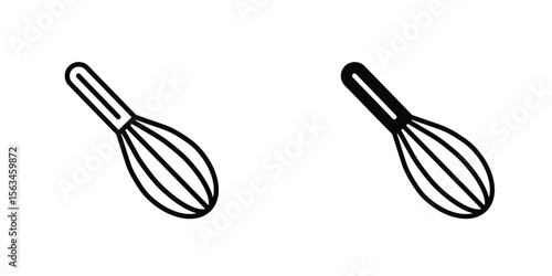 Whisk icon symbol logo graphic design element. EPS10