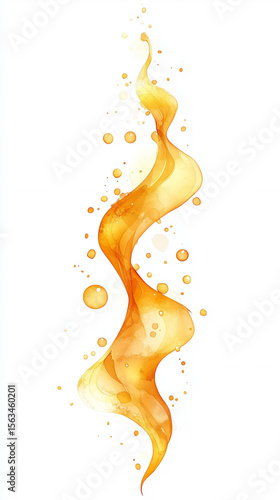 Painterly strokes in a vertical phone design