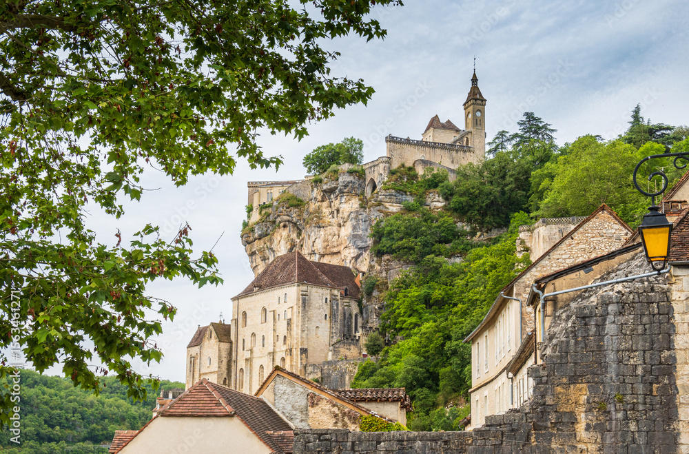 The famous cliffside village of Rocamadour in the Occitanie region of France The famous cliffside village of Rocamadour in the Occitanie region of France