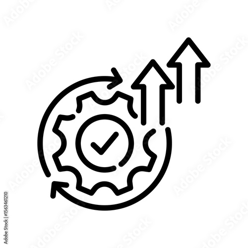 Continuous Improvement line icon