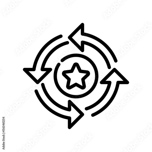 Consistency line icon