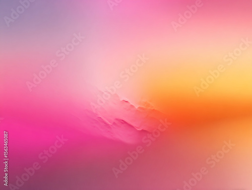 Soft gradient background from pink to orange, clean and trendy