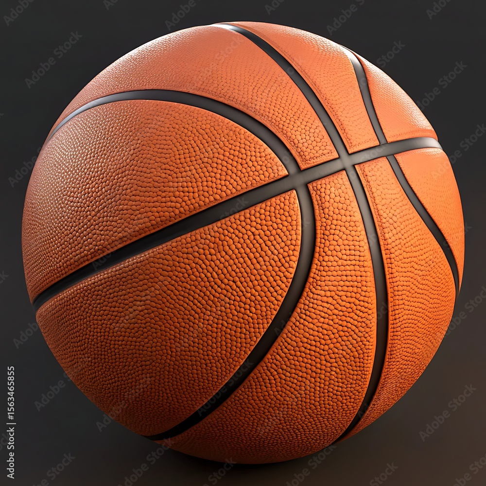 Fototapeta premium basketball on black