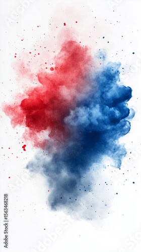 Brushstroke image in vertical orientation