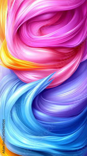 Dynamic vertical brush art for mobile apps