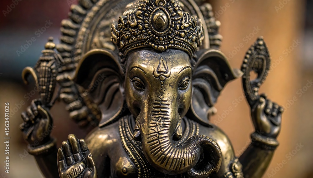 Hindu Idol, Bronze, Spiritual Atmosphere, Decorative Textures Hindu Idol, Bronze, Spiritual Atmosphere, Decorative Textures