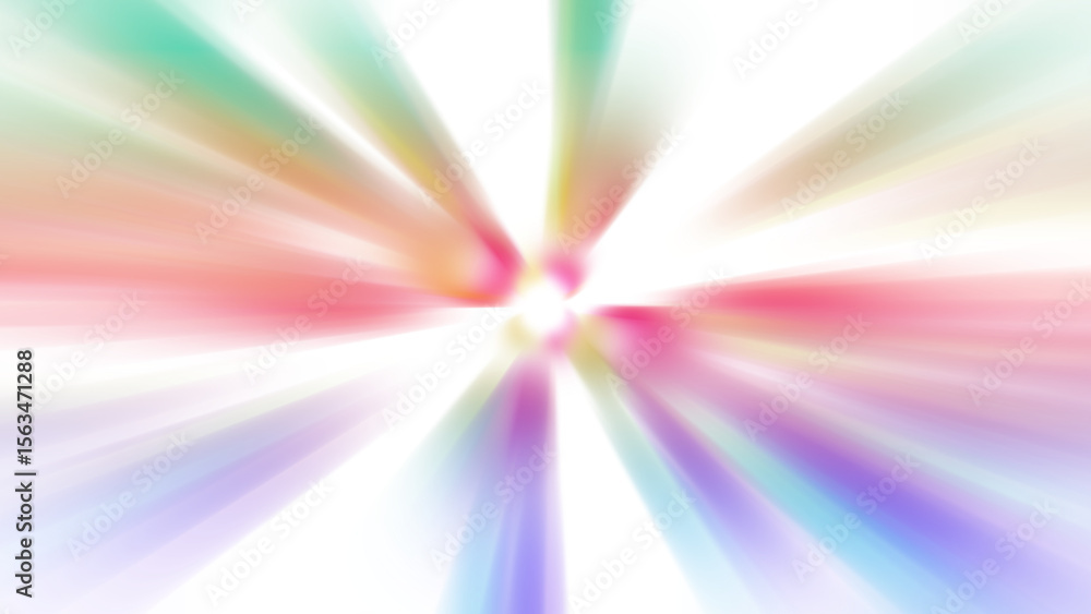 Obraz premium Transparent Background Rainbow Light Burst 