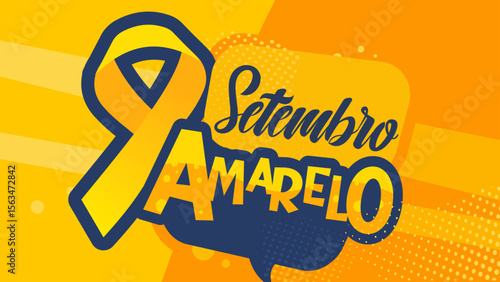 Setembro Amarelo. Yellow September -banner, poster, template – vector illustration