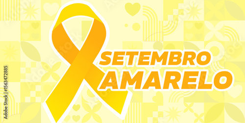 Setembro Amarelo. Yellow September -banner, poster, template – vector illustration