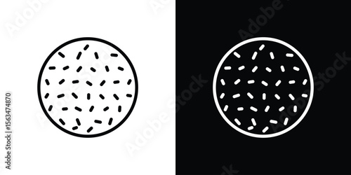Anti skid feet icon Design concept. Black and white line icons