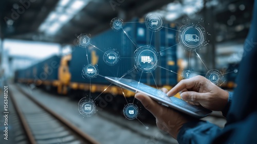 Advanced Logistics Management and Supply Chain Optimization with Digital Connectivity and Cargo Tracking in Modern Container Yard