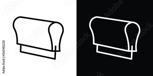 Print screen icon Design concept. Black and white line icons