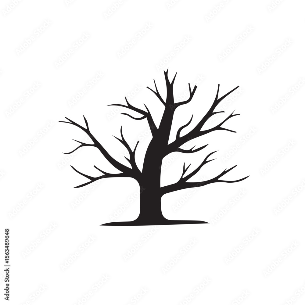 Fototapeta premium vector tree silhouette