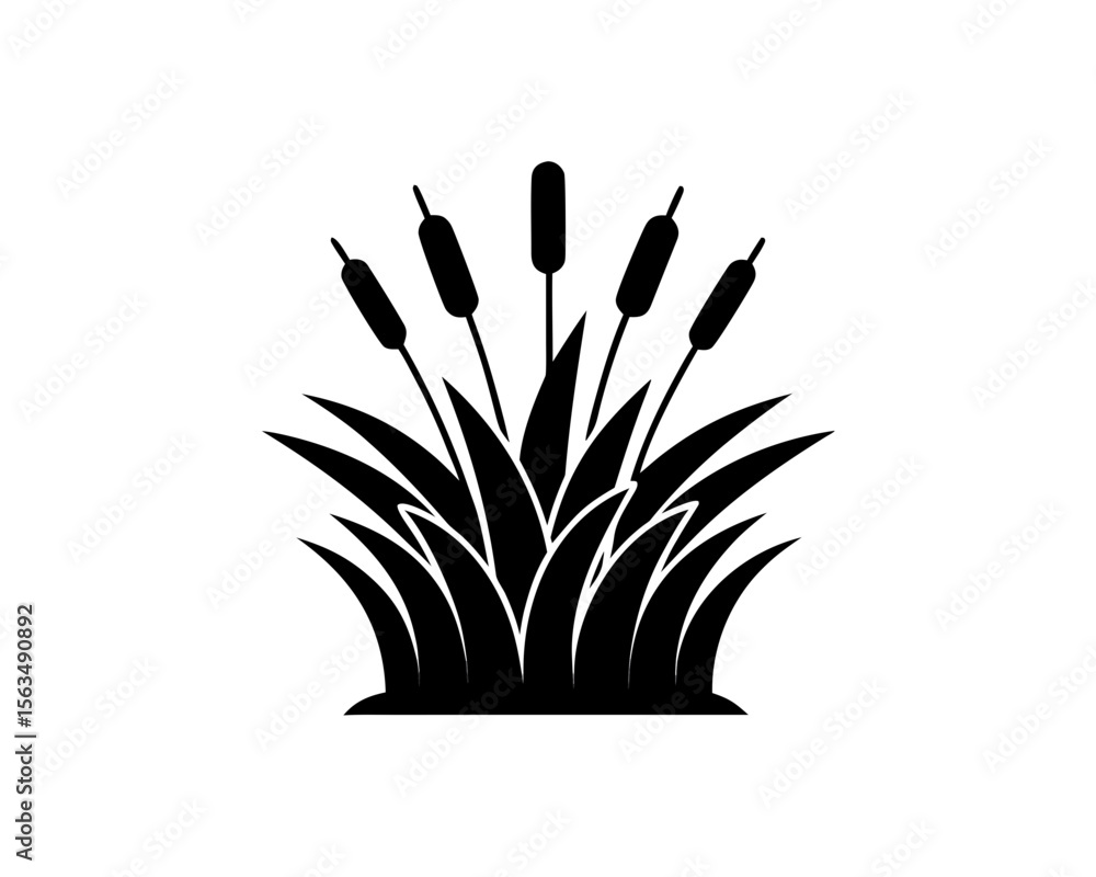 Fototapeta premium creative details Dried Grass Icon vector illustration 