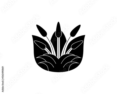 creative details Dried Grass Icon vector illustration	