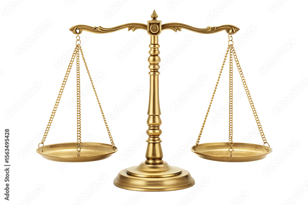 Golden Scales of Justice Symbol of Law, Balance, and Equality Golden Scales of Justice Symbol of Law, Balance, and Equality
