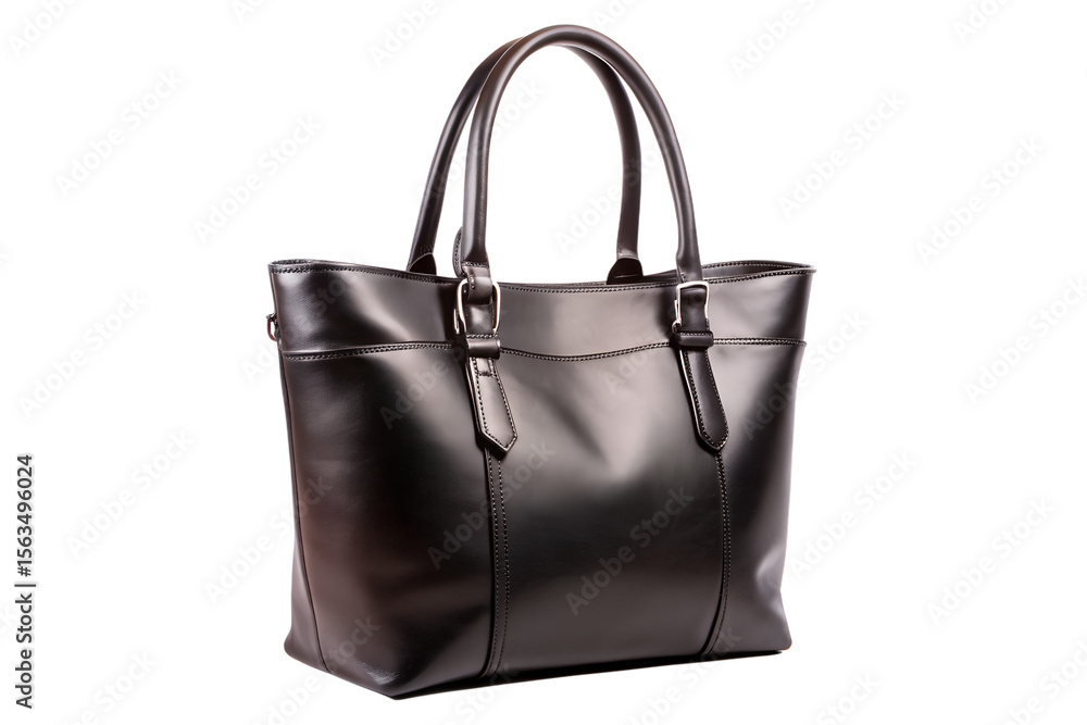 Elegant Black Leather Tote Bag Professional & Stylish Carryall Elegant Black Leather Tote Bag Professional & Stylish Carryall