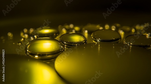 Wallpaper Mural Golden liquid droplets (1) Torontodigital.ca