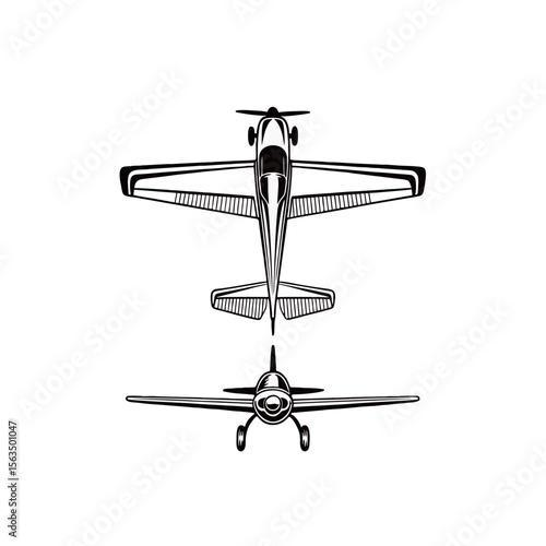 image of an aircraft silhouette on a white background