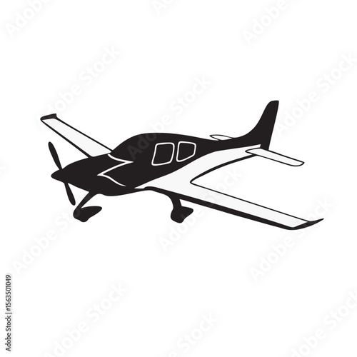 image of an aircraft silhouette on a white background