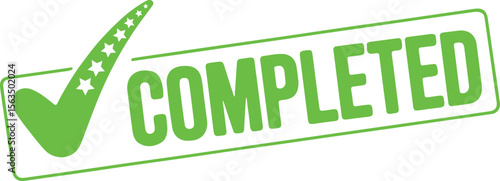 Completed Stamp Vector – Round Approved Seal with Grunge Texture