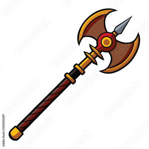 billy club weapon isolated on white background