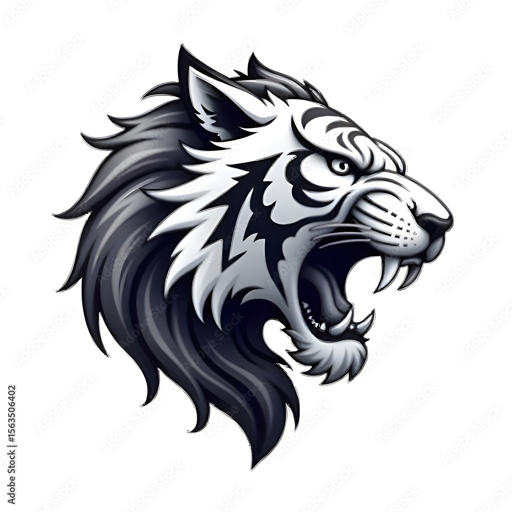 illustration vector tiger head mascot loggo illustration vector tiger head mascot loggo