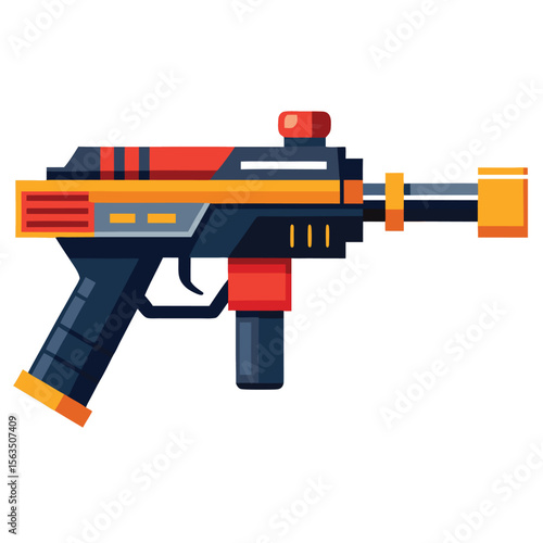 blaster weapon isolated on white background