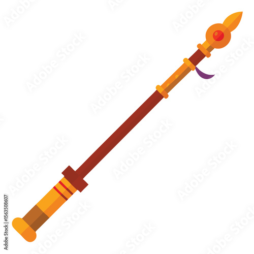 blowpipe weapon isolated on white background
