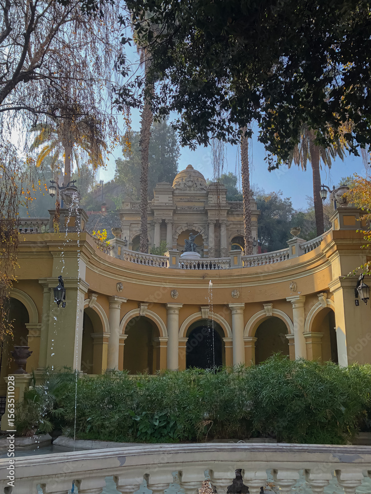Fototapeta premium Cerro Santa Lucia in Santiago, Chile.