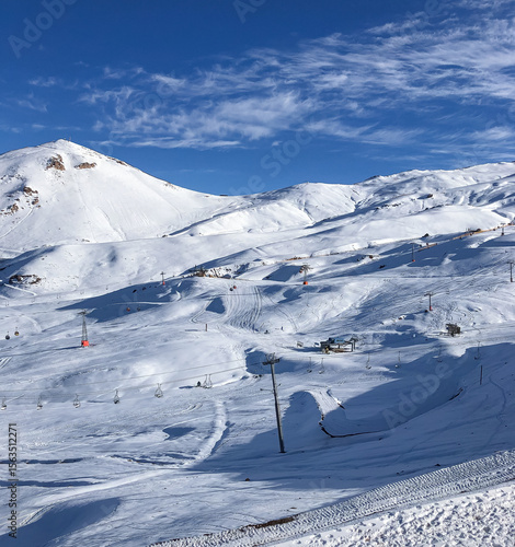 Valle nevado ski resort, Santiago Chile.