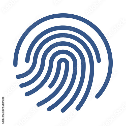 blue fingerprint icon