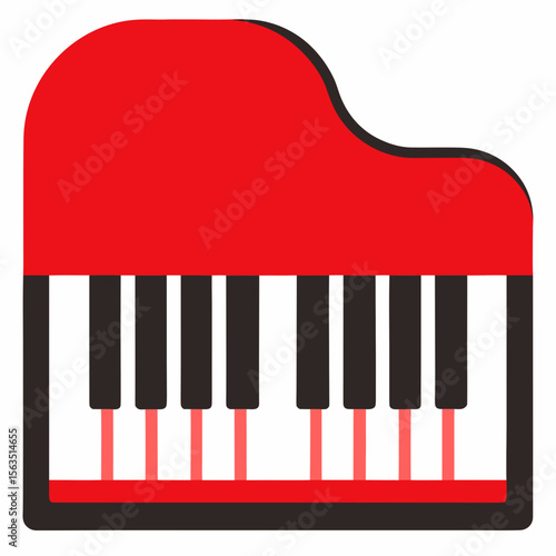 piano keys vector illustration