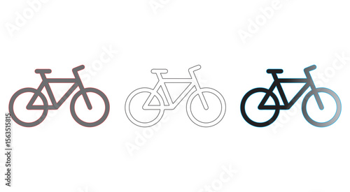 BIKE ICON ART ABSTRACT CYCLE