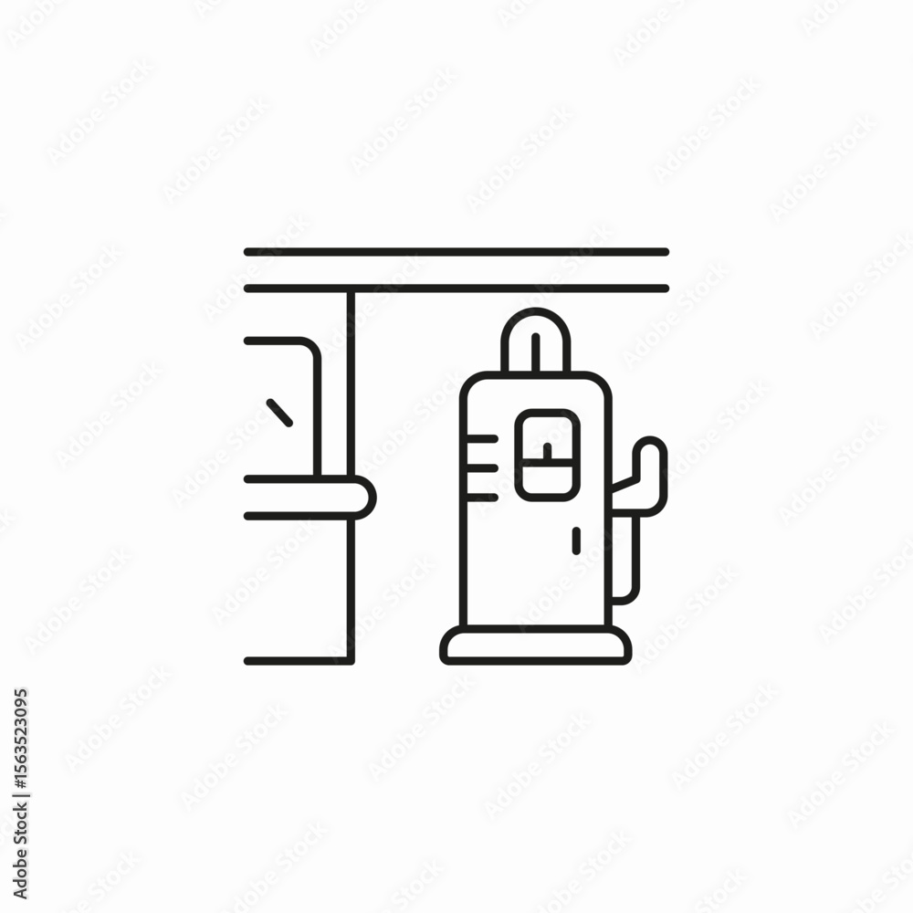 gas pump station icon sign vector gas pump station icon sign vector