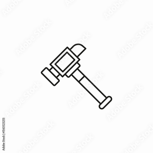 hand sledge hammer icon sign vector