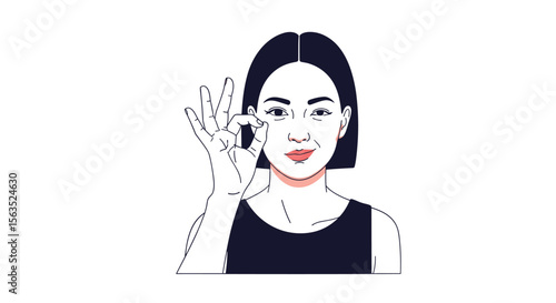 Asian woman showing perfect skin texture after dermatological treatment for flawless complexion