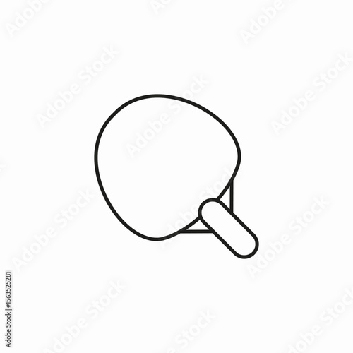 table tennis racket icon sign vector