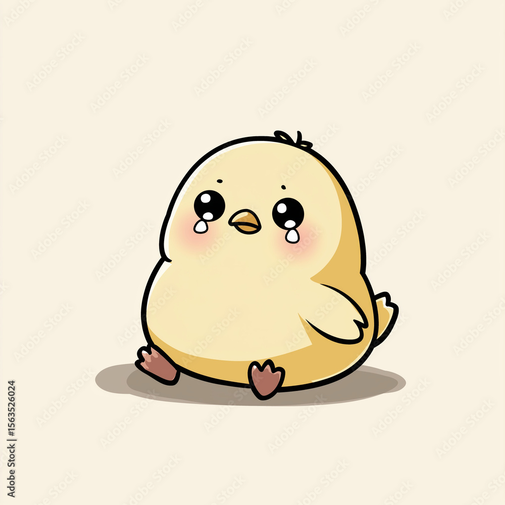 Obraz premium Little sad Chick
