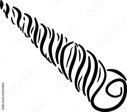 Spiral shell sketch for beach-themed packaging poster design branding eco-friendly stationery